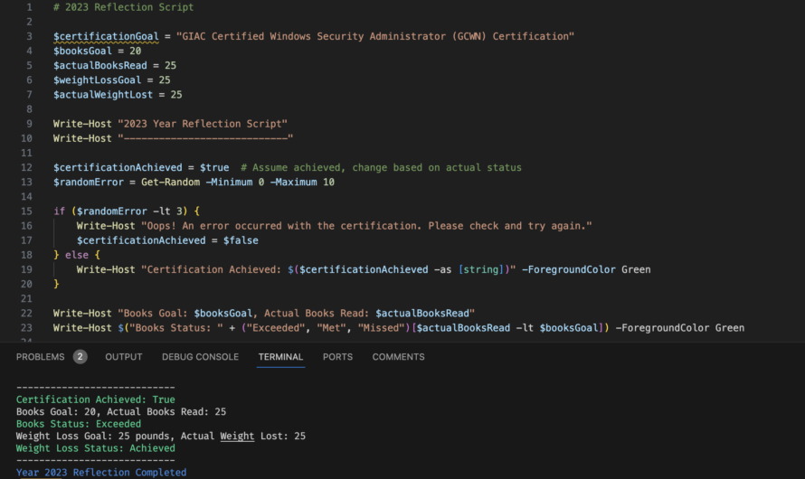 scripting success: a year two reflection